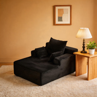 Fauteuil-lit simple en tissu compressé sous vide pour dortoir universitaire, studio, appartement, bureau ou sieste – Vente en gros