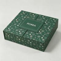 Boîte de présentation magnétique de luxe de marque pour Noël, en gros, pour vêtements, boîte en papier pour vêtements, cadeaux