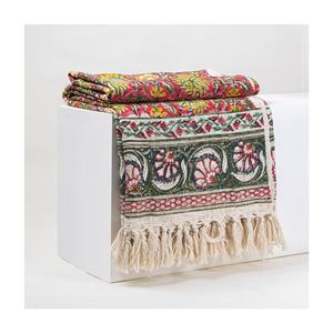 New <b>Luxury</b> Handmade Acrylic <b>Throw</b> <b>Blanket</b> Customizable Floral Print High Quality Woven Technique for Festival Pattern - Product Image 1