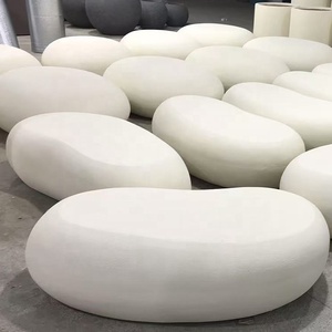 Outdoor/indoor Eco-Friendly Fiberglass <strong>Garden</strong> Landscape Stool Creative Floor Mount Art Deco Ornament For Hotel And Mall - Product Image 4