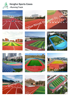 Piste d'athlétisme en caoutchouc EPDM de 13 mm, homologuée IAAF, 400 m, surface antidérapante, absorption des chocs, non toxique, pour le sport