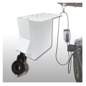 Système de gestion des câbles de chargeur de véhicule électrique pour garage résidentiel de niveau 1/2, montage au plafond, enrouleur de câble rétractable, enrouleur de câble - Product Image 1
