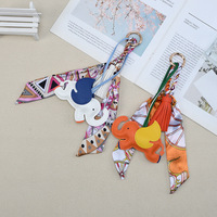 Porte-clés de luxe en cuir PU motif éléphant avec pompon, breloque de sac animal, pendentif décoratif pour sac à main ou voiture, accessoires quotidiens durables pour femmes