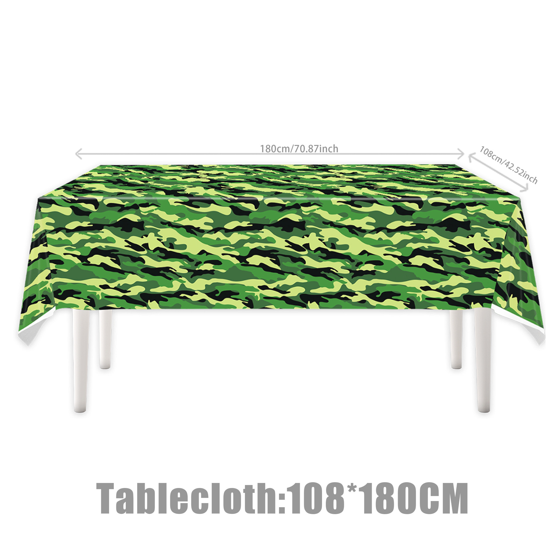 Nappe verte - 1 pièce - 100 x 180 cm