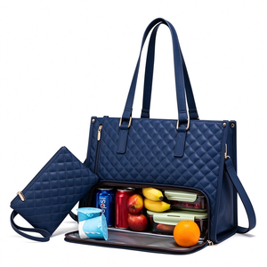 2pcs Ladies Shoulder Bags Lunch <b>Box</b> Daily School Business Eco-Friendly Polyester Waterproof <b>Laptop</b> Handbags Insulated Cooler Bag - Product Image 4