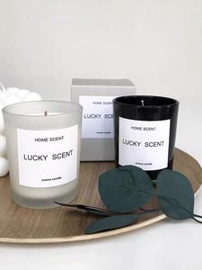 Bougies en verre parfumées à la cire <span class=keywords><strong>de</strong></span> soja <span class=keywords><strong>de</strong></span> marque privée personnalisées <span class=keywords><strong>de</strong></span> luxe avec <span class=keywords><strong>huile</strong></span> <span class=keywords><strong>de</strong></span> parfum essentielle naturelle en gros 100pcs Start Buy - Product Image 4