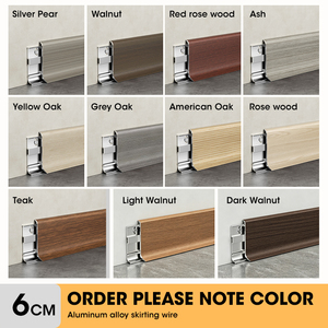 <span class=keywords><strong>Plinthe</strong></span> en alliage d'aluminium avec surface imitation bois, couvre-<span class=keywords><strong>plinthe</strong></span> décoratif pour carreaux de céramique, écartement de 1,7 centimètre - Product Image 5