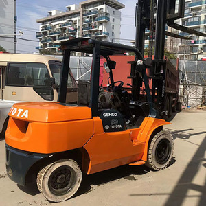 Zlin Strong Power Construction Equipment Fd30 Model Used 3ton Diesel Forklift Truck Single Stage Mast Hainan Origin Cheap - Product Image 1
