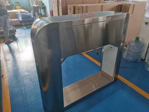 Cổng an ninh hoàn toàn tự động 304 thép không gỉ Nhận dạng khuôn mặt mã QR Hệ thống kiểm soát truy cập Chân máy quay cho ngoài trời - Product Image 3