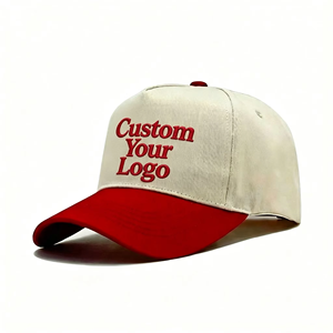 New Arrival Custom Design Two-tone 6 Panel Baseball Caps 3D Raised Embroidery Logo Suede Brim Casual Sporty Dobby <b>Gold</b> Copper - Product Image 1