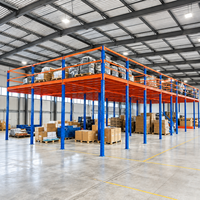 Système de rayonnage industriel en acier homologué ISO, système de rayonnage à étage pour entrepôt industriel