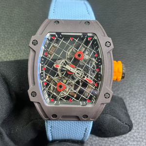 Lightweight Limited Edition 27-04 Luxury Carbon Fiber Rubber Alarm Mens Watch Business Social Floating Tourbillon <b>Automatic</b> - Product Image 5