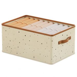 Organizador de Ropa para Armario, Caja de Almacenamiento para Jeans, Organizador de Cajones Plegable para Armario, Caja de Ropa para Dormitorio - Product Image 1