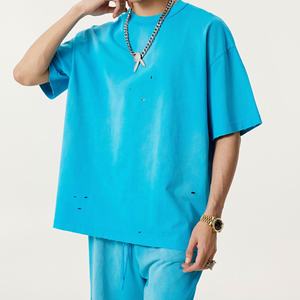 Fabricant de t-shirts graphiques pour hommes de marque décontractée unisexe de luxe en gros T-shirt imprimé surdimensionné personnalisé - Product Image 2