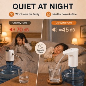 Dispenser d'Acqua Elettrico Silenzioso ad Alta Potenza con Logo Personalizzato per Campeggio, Casa, Ufficio e Camera da Letto - Product Image 3