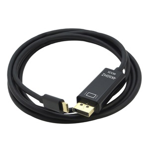 สายอะแดปเตอร์ประเภท C ถึง Dp 4K 60Hz Hd ยาว 1.8 ม. สีดำ ชุบทอง สำหรับการเชื่อมต่อจอภาพแล็ปท็อป - Product Image 2