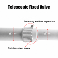 Support de caméra CCTV télescopique en alliage d'aluminium, réglable en hauteur, support de plafond, support de caméra de sécurité robuste