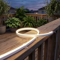 Bande LED néon flexible à haute flexibilité, 6x12mm, découpe libre, sans points, en silicone pour éclairage de meubles, IP67 BIS