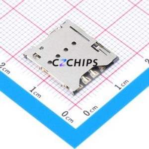 SMO-1025-P10 SIM Card Connector SMD Connector Self-Return Type Micro SIM Card Card Holder 1.25mm - Product Image 1