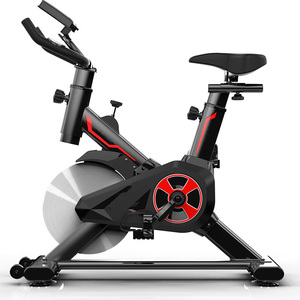 Vélo <span class=keywords><strong>d</strong></span>'<span class=keywords><strong>Appartement</strong></span> Compact pour Maison et <span class=keywords><strong>Bureau</strong></span> - Vélo de Spinning Léger avec Patins de Frein en Laine pour Appartements et Fitness au Travail - Product Image 5