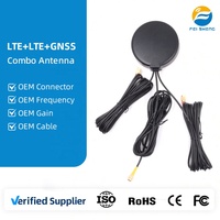 Antenne combinée 3-en-1 Feisheng double LTE GNSS GPS longue portée pour véhicule, camion, bus, avec connecteur SMA mâle, navigation multibande