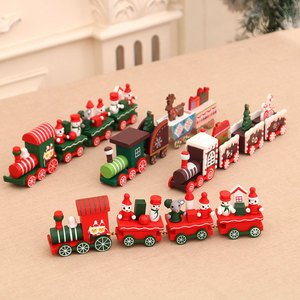 Decoraciones Navideñas 2026, Tren de Madera Navideño, Regalos Navideños para Niños, Adornos Navideños - Product Image 6