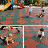 Revêtement de sol en caoutchouc pour aire de jeux, écologique et non toxique, tapis antidérapant en caoutchouc