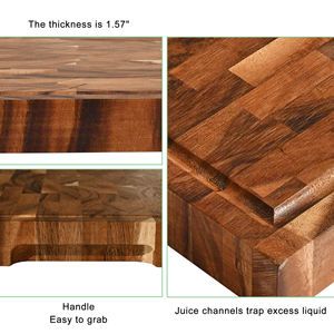 Planche à découper en bambou de qualité supérieure, écologique, professionnelle, à grain de bout - Product Image 6