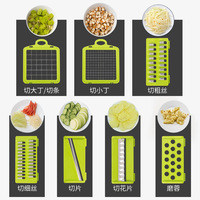 Coupe-Oignon Hachoir Spiraleur Sans BPA Ustensiles de Cuisine 14 en 1 Coupe-Légumes Râpe Manuelle Hachoir à Fruits et Légumes