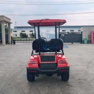 Carrito de Golf Eléctrico Zhenda, Vehículo Utilitario Rojo de 2 Plazas, Certificado CE, de Lujo - Product Image 2