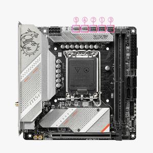 Tout nouveau MSI MPG B760I EDGE WIFI DDR4 LGA1700 Mini-ITX matériel informatique et logiciel carte mère de jeu Pc - Product Image 1