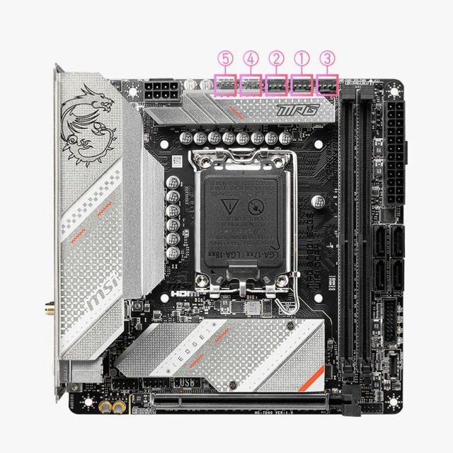 Brand New for MPG B760I EDGE WIFI DDR4 LGA1700 Mini-ITX Desktop Gaming PC Motherboard Double Channel