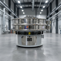 Hochwertige Lebensmittelgeeignete Edelstahl-Vibrationssiebmaschine mit Hocheffizienz-Vibrationssieb für Salz, Zucker und Pulver