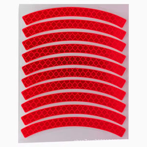 <span class=keywords><strong>Bande</strong></span> réfléchissante autocollants réfléchissants pour voitures vélos moto voiture moyeu de roue autocollant réfléchissant coloré - Product Image 4