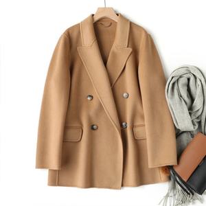 เสื้อโค้ทผ้าขนสัตว์ไซส์ใหญ่ เสื้อสเวตเตอร์แคชเมียร์ขนสัตว์สำหรับผู้หญิง เสื้อคลุมคาร์ดิแกนยาวลำลองสำหรับฤดูหนาว แบบถักลายนูนตามสั่ง - Product Image 5