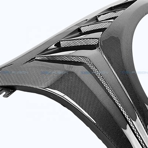 For 2009-2013 Infiniti G37 Sedan 4-Door DLF2 Carbon Fiber Front <b>Vented</b> Fender V36 Side Fender Flare Replacement - Product Image 5