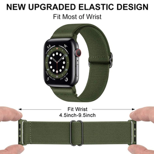 RYB – Bracelet en nylon ajustable avec boucle, style tendance, pour <span class=keywords><strong>Apple</strong></span> <span class=keywords><strong>Watch</strong></span> 11 10 9 8 <span class=keywords><strong>7</strong></span> 6 SE 40 41mm <span class=keywords><strong>45</strong></span> 46 Ultra 49mm - Product Image 4