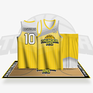 Maillots de basket-ball réversibles personnalisés OEM, sublimation, respirants, ensembles d'uniformes de basket-ball imprimés - Product Image 2