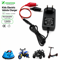 Chargeur de batterie au plomb 12V pour voiture électrique enfant, SUV, véhicule électrique, avec indicateur LED, prise US/UK/EU pour véhicule jouet, VTT