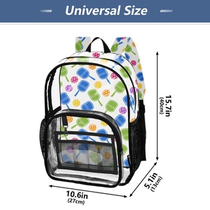 New Style <b>Large</b> Pvc Transparent <b>Backpack</b> for <b>School</b> Travel Fashion Reusable Waterproof clear Customs PVC <b>Backpack</b> - Product Image 4