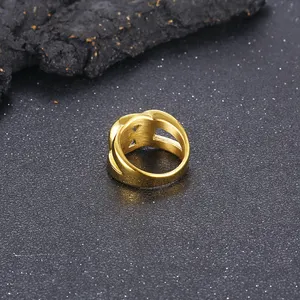 KALEN Unisex 19th Century Elegant Vintage Style Stainless Steel Jewelry Ring
