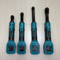 Llave de Carraca Eléctrica Inalámbrica Portátil de 1/2", Llave de Engranajes a Batería de Ángulo Recto sin Escobillas de 3/8", Mango de Carraca de Alto Torque