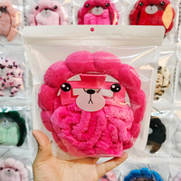 Lot de bandeaux torsadés faits main en tissu imprimé léopard pour femme avec éponge de lavage pour le visage - Coffret cadeau