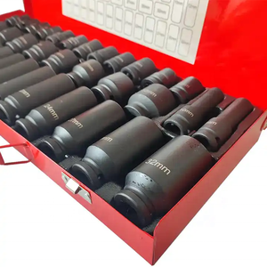 Set Soket Pneumatik Universal Heavy Duty CRV 35Pcs 1/<span class=keywords><strong>2</strong></span> Inch Deep Socket Set Tool Kit - Product Image 3