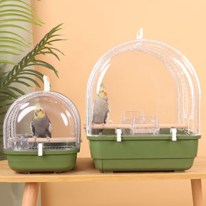 Produits pour animaux de compagnie, petite cage à oiseaux avec poignée pour la maison ou les voyages, fournitures pour oiseaux, cage à hamster - Product Image 4
