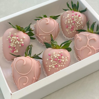 Boîtes en papier de boulangerie pour noël, sans échantillon, boîte à chocolat blanche pliante, de fraise, cadeau, avec fenêtre transparente