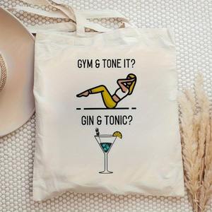 Sac fourre-tout en toile humoristique pour femmes, grande capacité, réutilisable, sac à bandoulière, cadeau de vacances ou d'anniversaire - Product Image 2