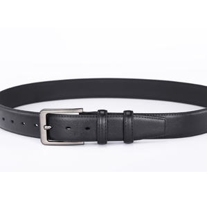 Ceinture en cuir véritable pour hommes avec boucle ardillon - Product Image 4