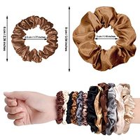 Scrunchies en soie de mûrier de qualité supérieure 6A, non toxiques, 22 mm, luxe, unis