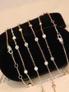 Pulsera Xinfly Charm con Diamante Natural de Burbuja de 0.5ct, Oro Real de 18K, Joyería Fina de Moda para Regalos, Fiestas y Bodas - Product Image 2